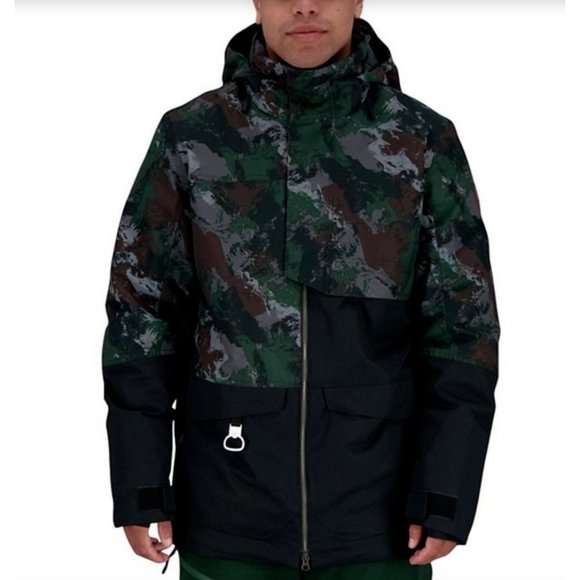 NWT Obermeyer Density Camouflage/Color Block HydroBlock Sport Ripstop-Weave Coat - Picture 1 of 11